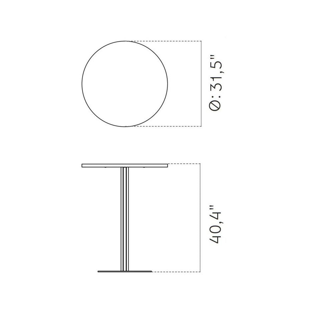 Harbour Round Column Table