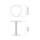 Harbour Column Round Bar/Counter Height Table