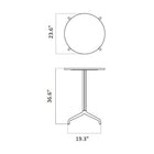 Harbour Column Bar/Counter Round Table with Star Base