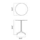 Harbour Column Bar/Counter Round Table with Star Base