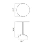 Harbour Column Bar/Counter Round Table with Star Base
