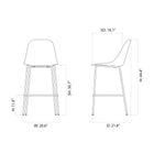 Harbour Upholstered Side Bar and Counter Stool