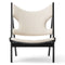Knitting Lounge Chair  option Solid Oak / Barnum Boucle 24