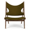 Knitting Lounge Chair  option Walnut / 0950 - Baru Green