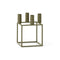 Kubus 4 Candleholder  option Olive