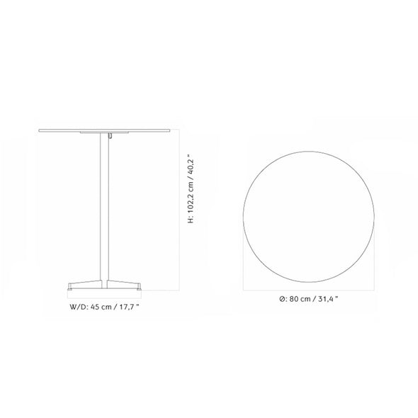 Nook Round Bar Table