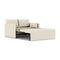 Offset 2-Seater Sofa Bed  option 0200 - Baru White