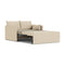 Offset 2-Seater Sofa Bed  option YC04064-02 - Logan Sand