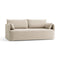 Offset 2-Seater Sofa with Loose Cover  option YC04064-02 - Logan Sand