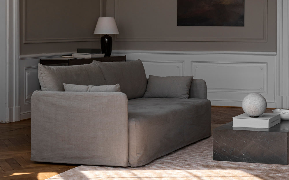 Offset 2-Seater Sofa with Loose Cover