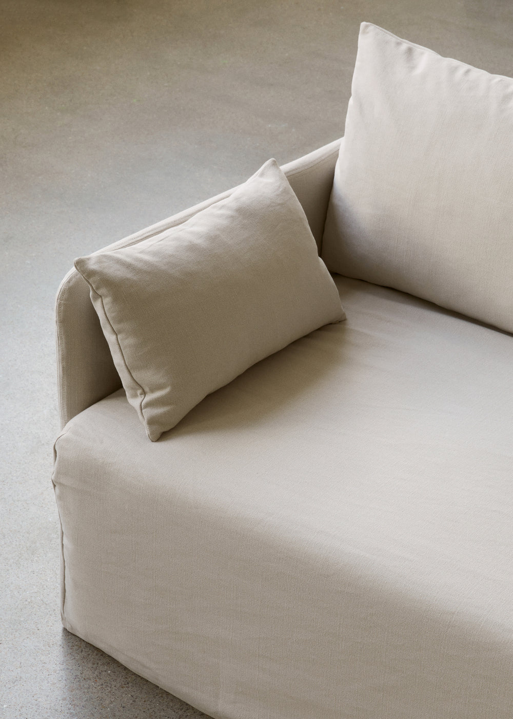 Offset 2-Seater Sofa with Loose Cover