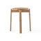 Passage Stool  option Natural Oak / Low: 18.3 in height