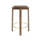 Passage Stool  option Walnut/Brass Ring / Counter: 25.6 in height