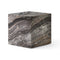 Plinth Cubic Side Table  option Grey Galaxy Marble