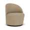 Tearoom Lounge Chair with Return Swivel Base  option 02 - Audo Boucle Beige