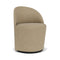 Tearoom Side Chair with Return Swivel Base  option 02 - Audo Boucle Beige