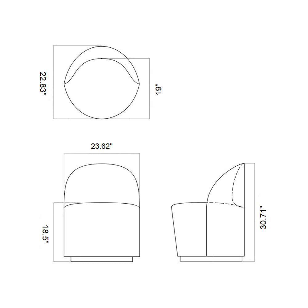 Tearoom Swivel Chair With Loose Cover