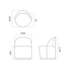Tearoom Swivel Club Chair with Loose Cover