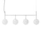 TR Bulb Linear LED Pendant Light  option Polished Steel