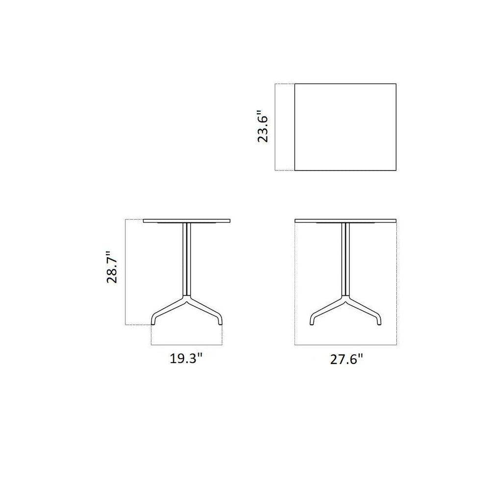 Harbour Column Rectangular Table