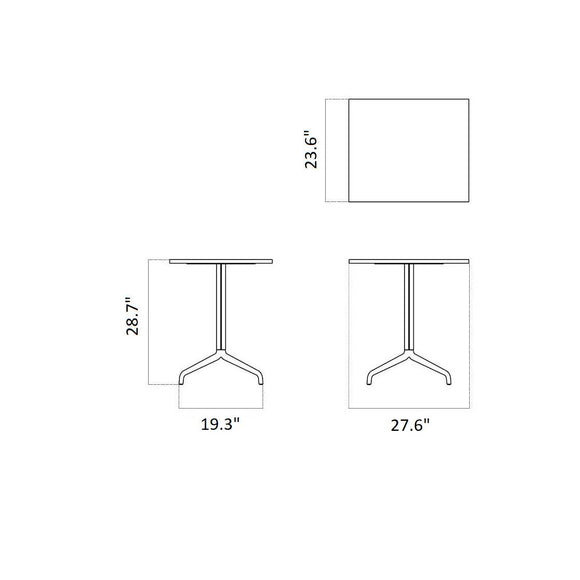 Harbour Column Rectangular Table