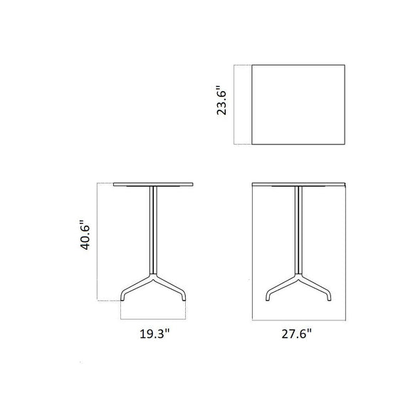 Harbour Column Rectangular Table