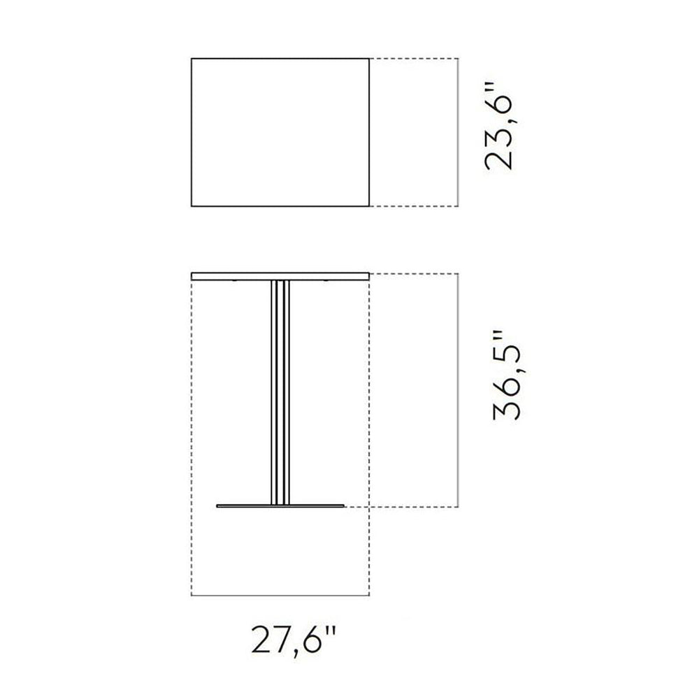 Harbour Column Rectangular Table