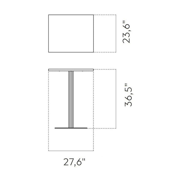 Harbour Column Rectangular Table