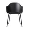 Harbour Dining Chair  option Black / Black Steel
