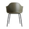 Harbour Dining Chair  option Green / Black Steel