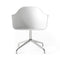 Harbour Dining Chair  option White / Polished Aluminum