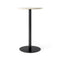 Harbour Round Column Table  option Off White Marble