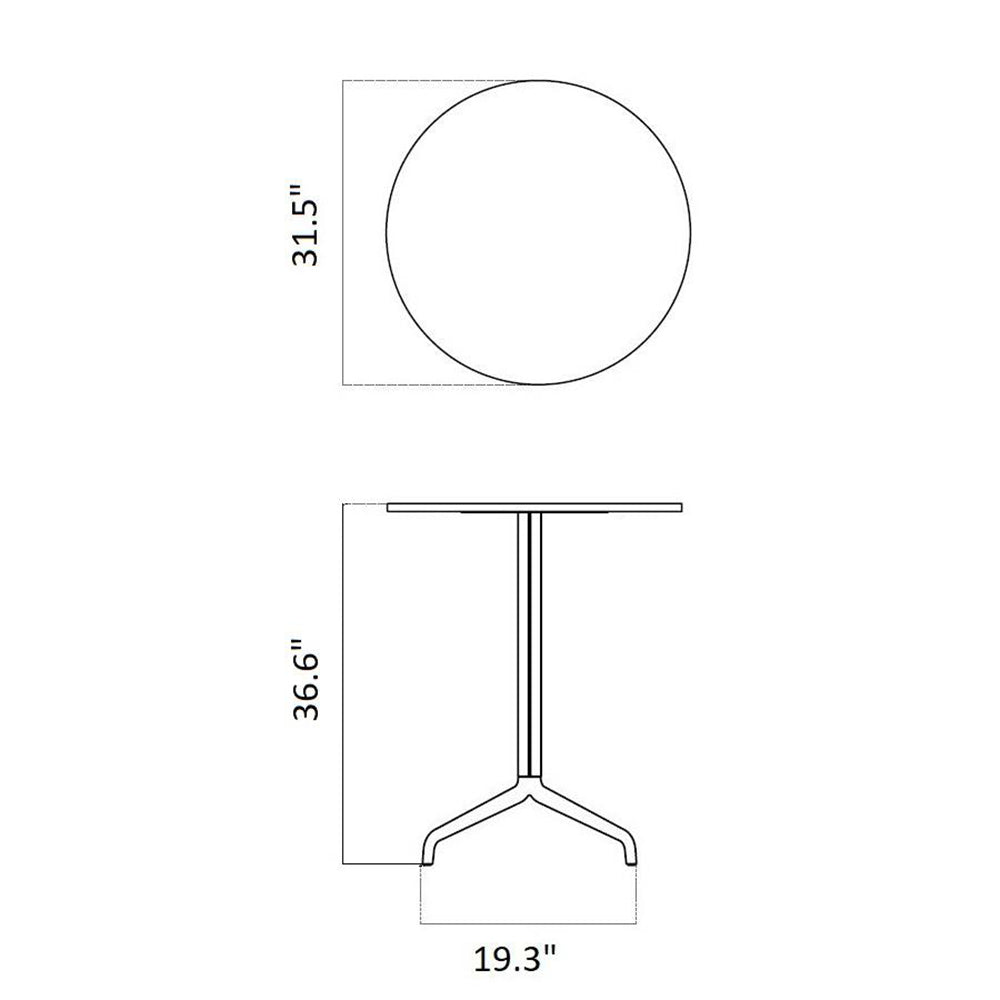 Harbour Round Column Table