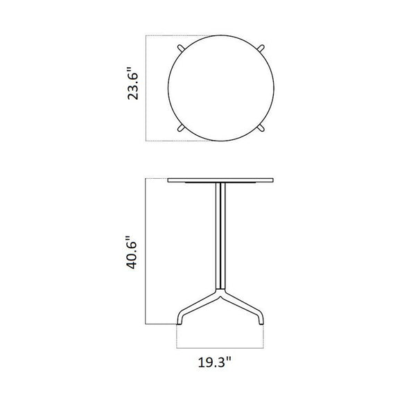 Harbour Round Column Table