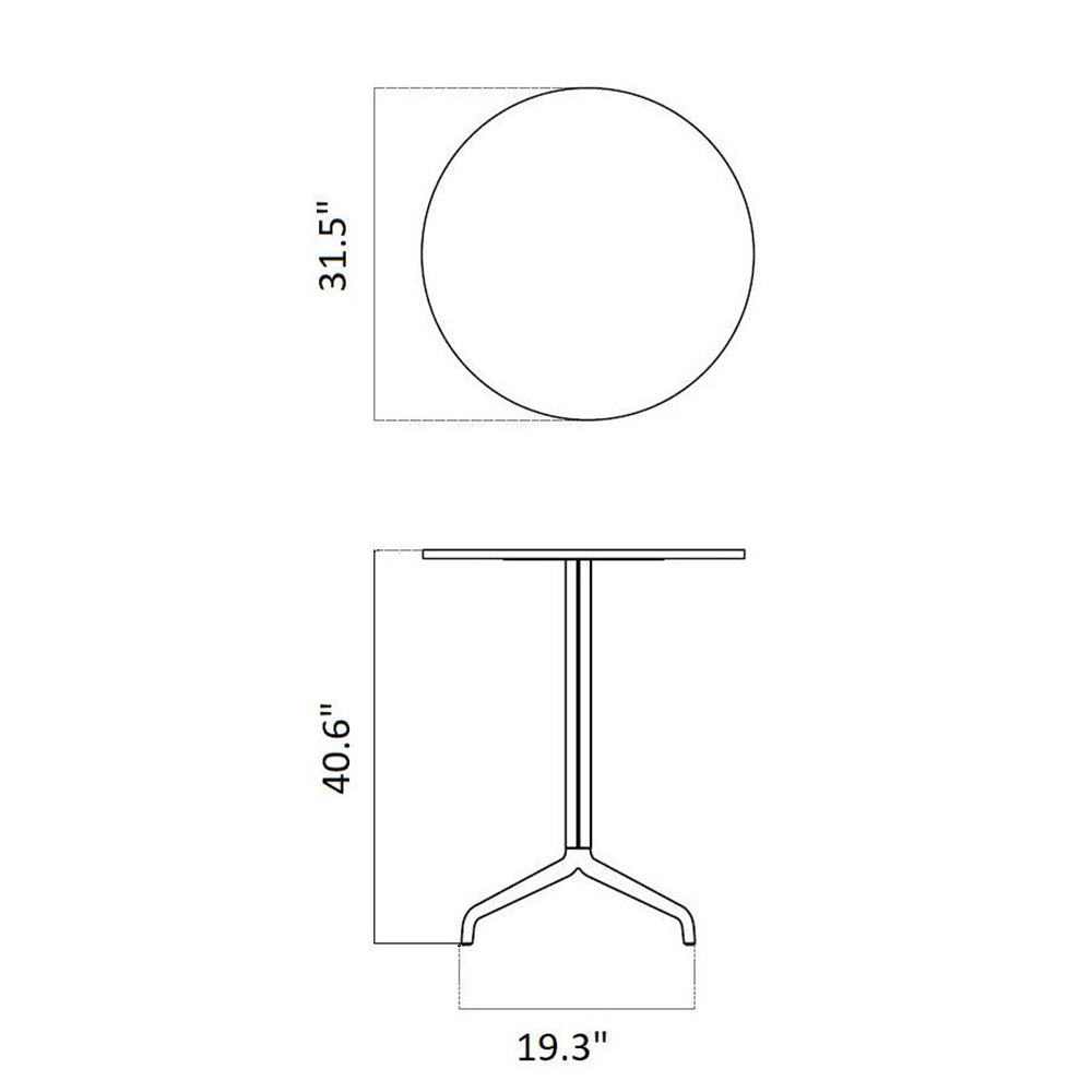 Harbour Round Column Table