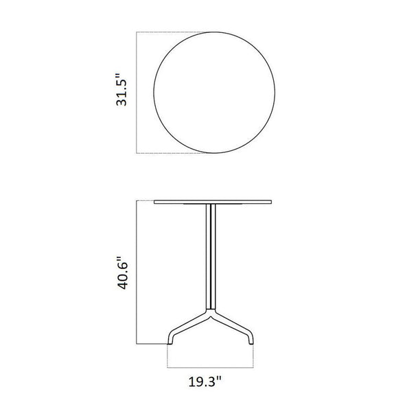 Harbour Round Column Table