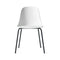Harbour Side Chair  option White / Black Steel