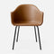 Harbour Upholstered Dining Chair  option 0250 - Dakar Cognac / Black Steel