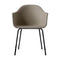 Harbour Upholstered Dining Chair  option 233 - Remix 2 Sandy Brown / Black Steel