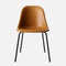 Harbour Upholstered Side Chair  option 0250 - Dakar Cognac / Black Steel