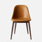Harbour Upholstered Side Chair  option 0250 - Dakar Cognac / Dark Oak