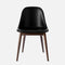 Harbour Upholstered Side Chair  option 0842 - Dakar Black / Dark Oak