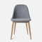 Harbour Upholstered Side Chair  option 751 - Fiord / Natural Oak