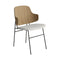 The Penguin Dining Chair  option 0110 - Grey Hallingdal / Natural Oak