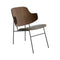 The Penguin Lounge Chair  option 0329 - Brown Dakar Leather / Walnut