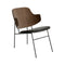 The Penguin Lounge Chair  option 0842 - Black Dakar / Walnut