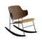 The Penguin Rocking Chair  option 0250 - Cognac Dakar / Walnut