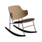 The Penguin Rocking Chair  option 0329 - Brown Dakar Leather / Natural Oak