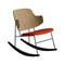 The Penguin Rocking Chair  option 0600 - Red Hallingdal / Natural Oak