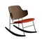 The Penguin Rocking Chair  option 0600 - Red Hallingdal / Walnut